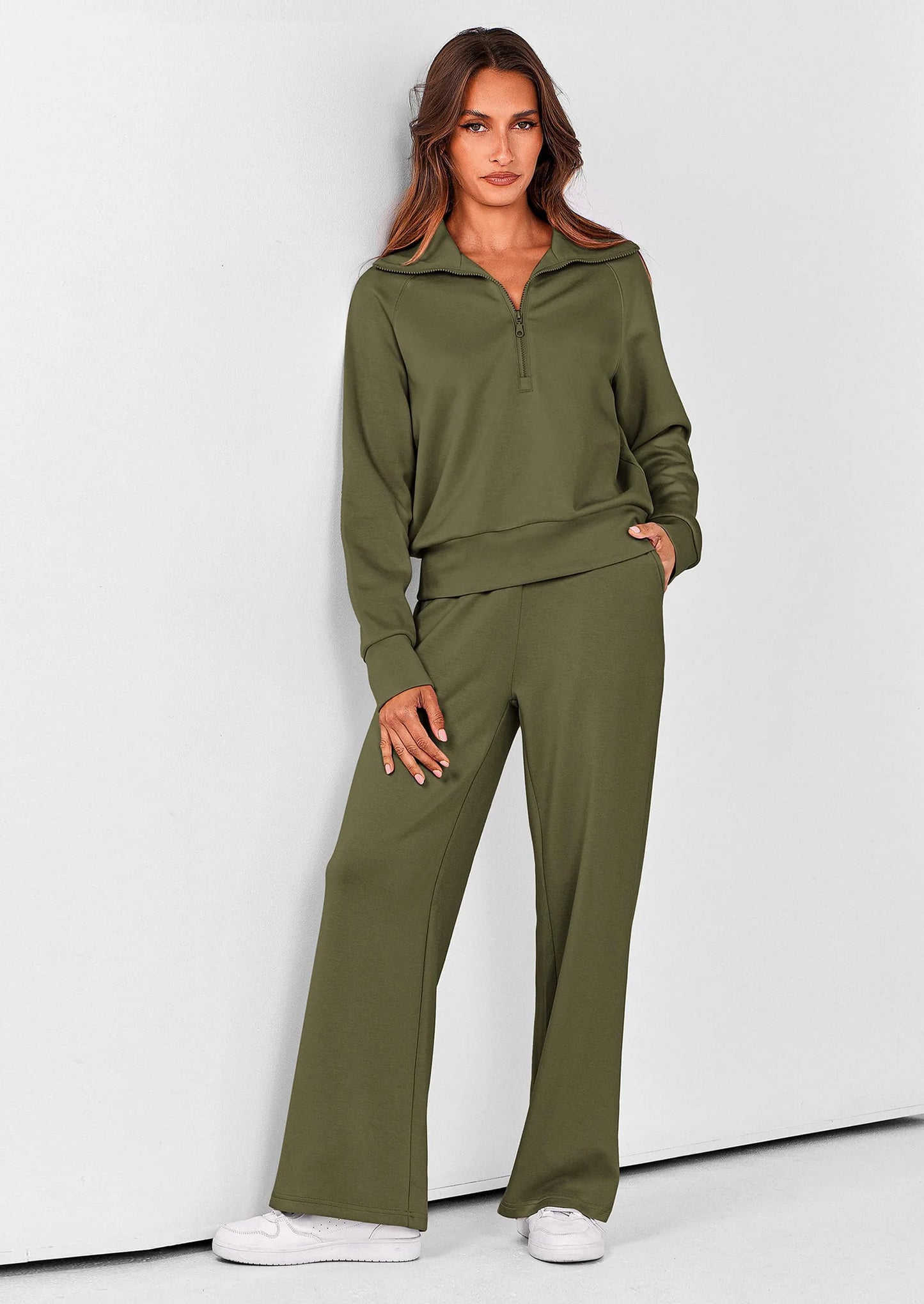 Half Zip Lounge Set