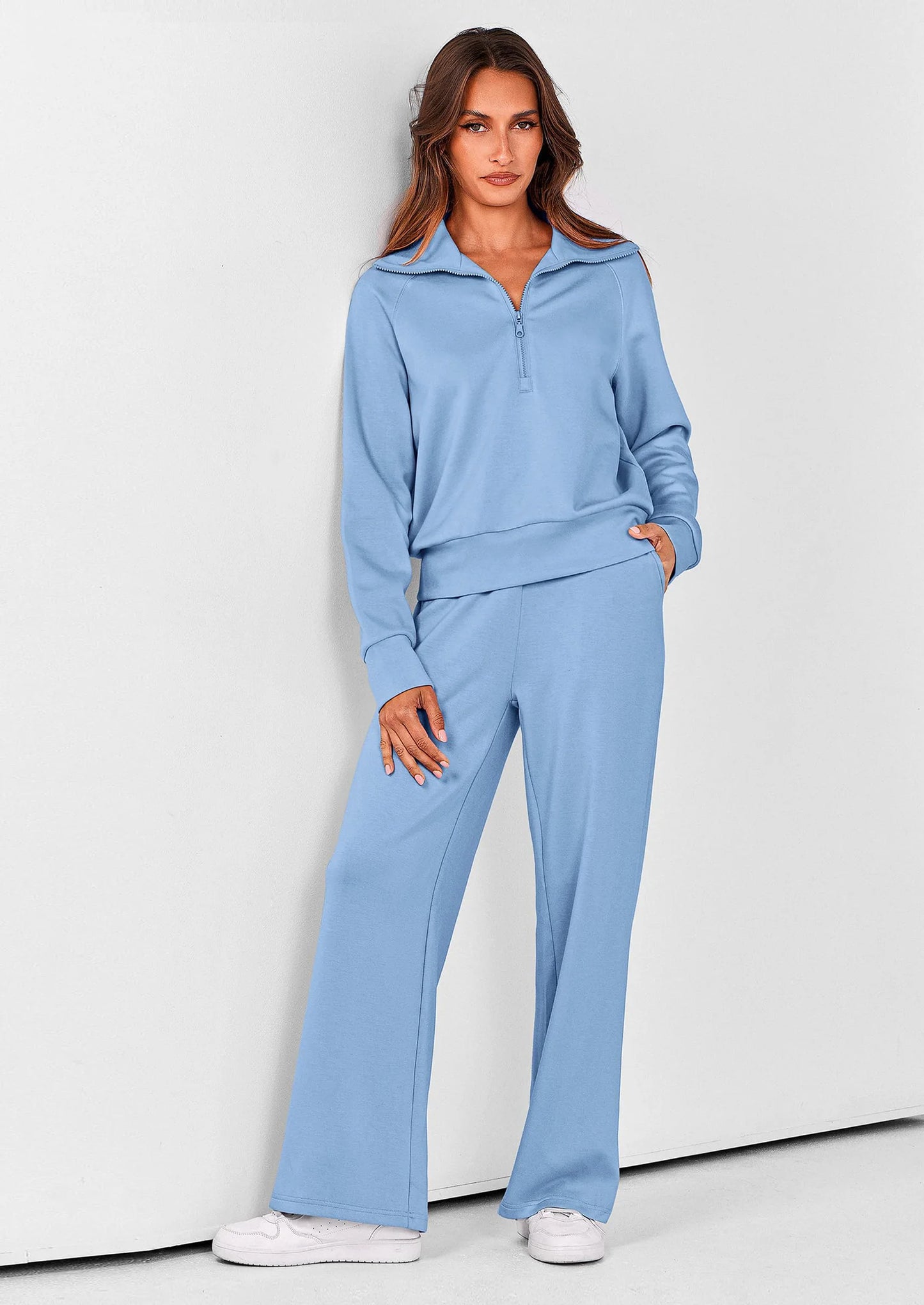 Half Zip Lounge Set