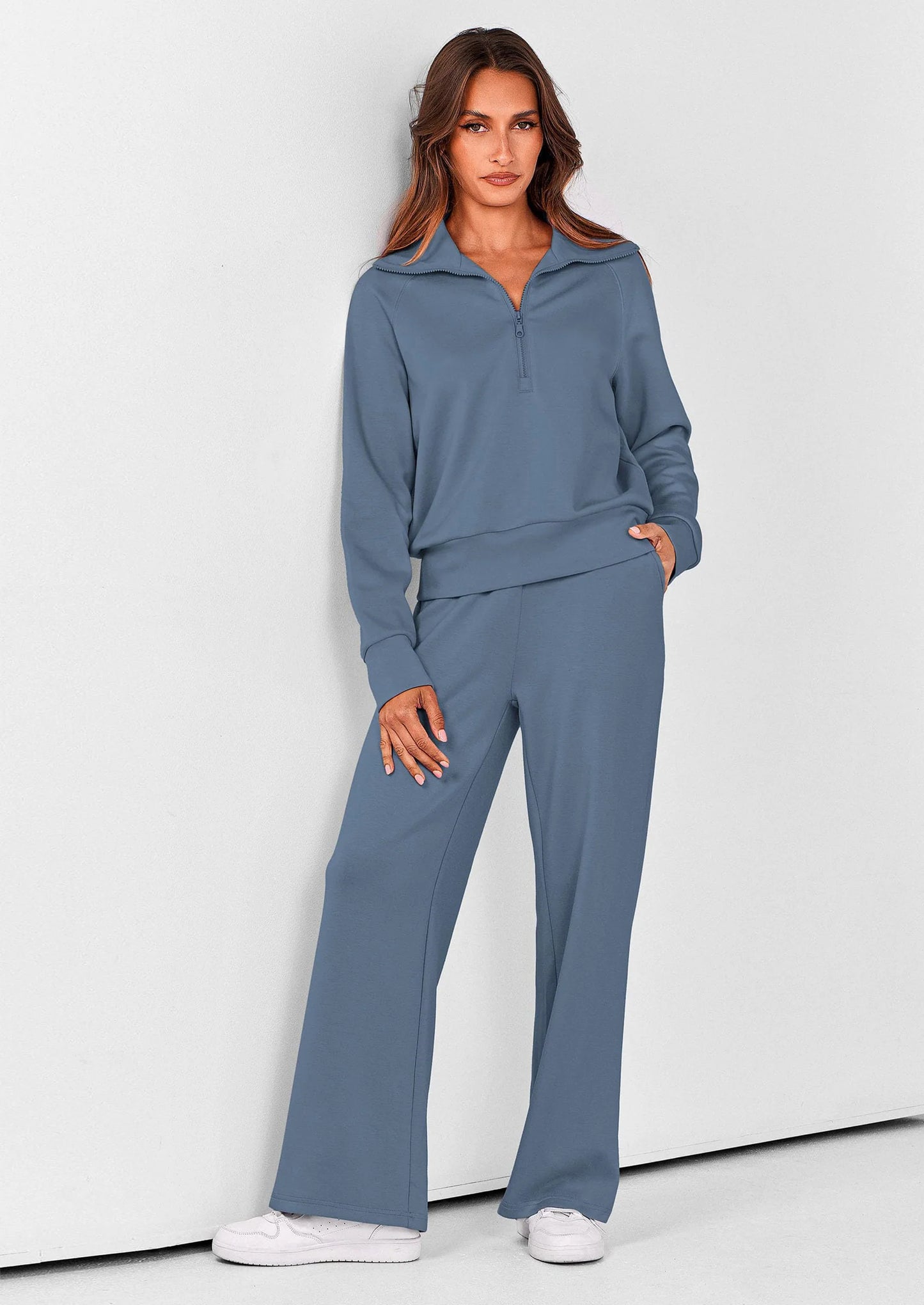 Half Zip Lounge Set