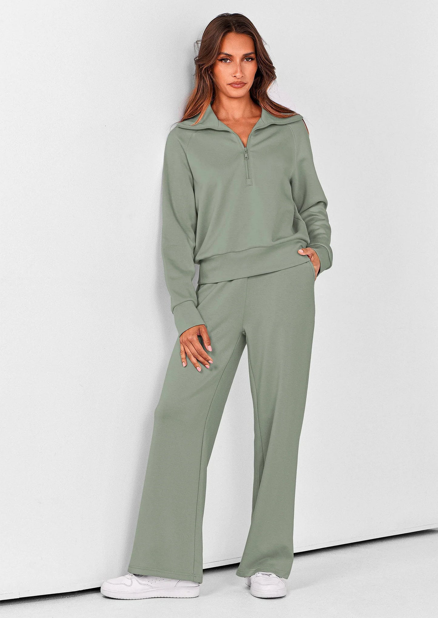 Half Zip Lounge Set