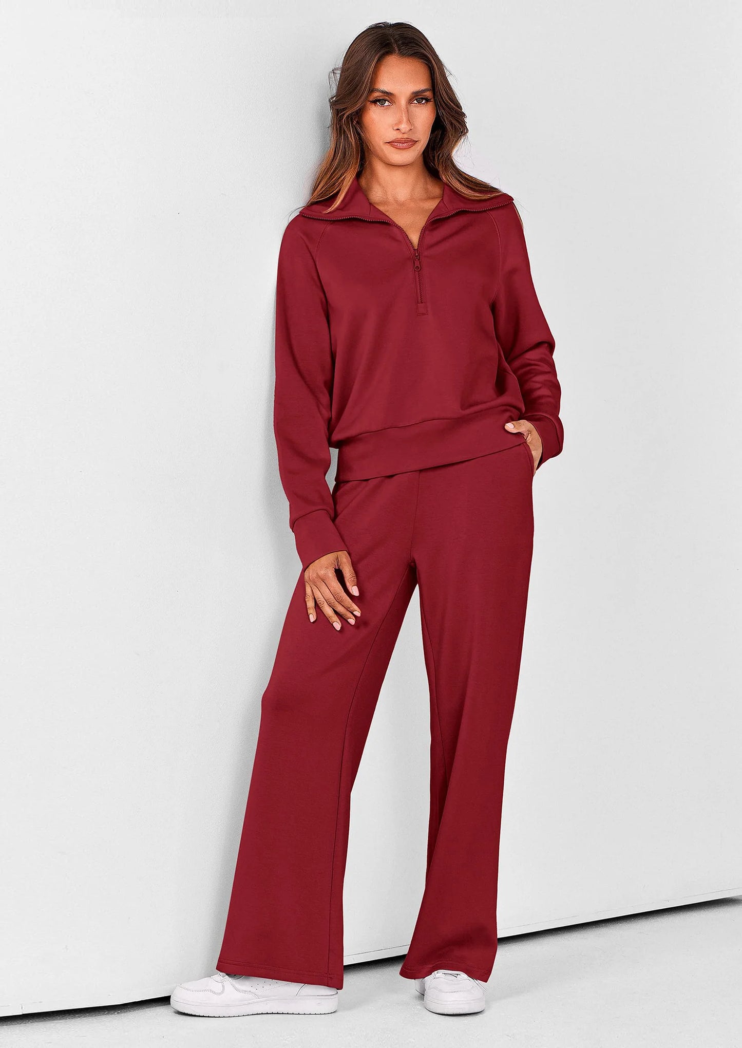 Half Zip Lounge Set